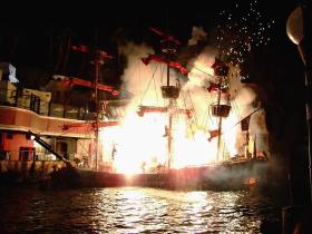 Piratenshow vor dem Treasure Island, Las Vegas, NV