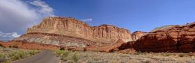 Felswand im Capitol Reef NP, UT