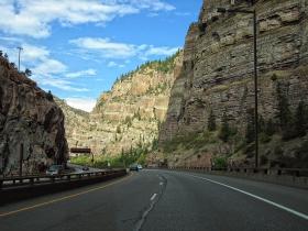 Autobahn in der Schlucht, I70, CO