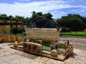 Wasserspiel in der Villa Vizcaya, Miami, FL