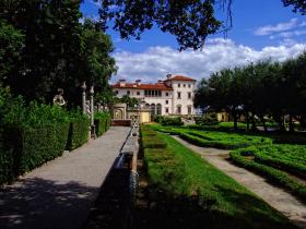 Garten der Villa Vizcaya, Miami, FL