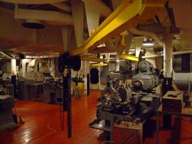Werkstatt im Battleship USS Alabama, Mobile, AL