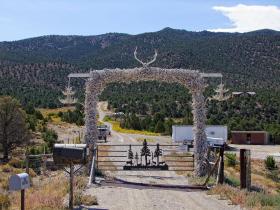 Eingangstor auf dem Weg zum Great Basin NP, NV